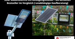 Solar Außenleuchte mit Bewegungsmelder Test